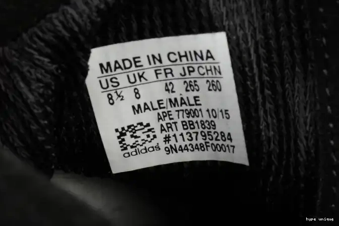 hype 750 Triple Adidas BB1839 Black Boost Cblack Yeezy 0524